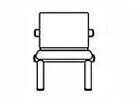 Кресло для медицинских учреждений Карнак мод.СМ107 1-но местная секция (иск.кожа Винилис) серебр.металл.
